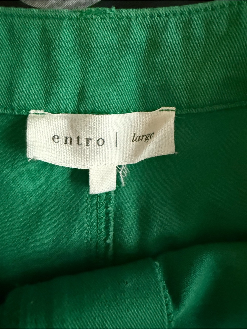 entro Emerald Green High-Rise Wide-Leg Pants - Picture 4 of 5